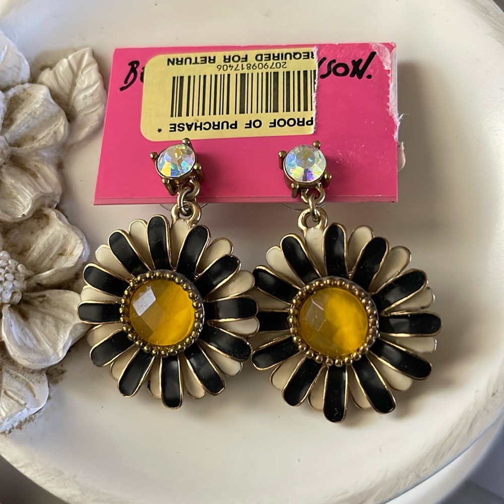 Betsey Johnson Sunflower Earrings